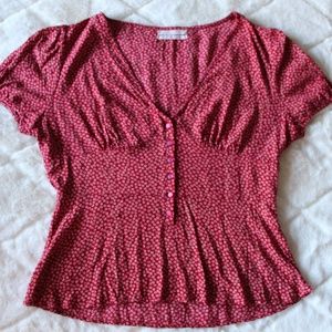 Red Blouse-Urban Outfitters